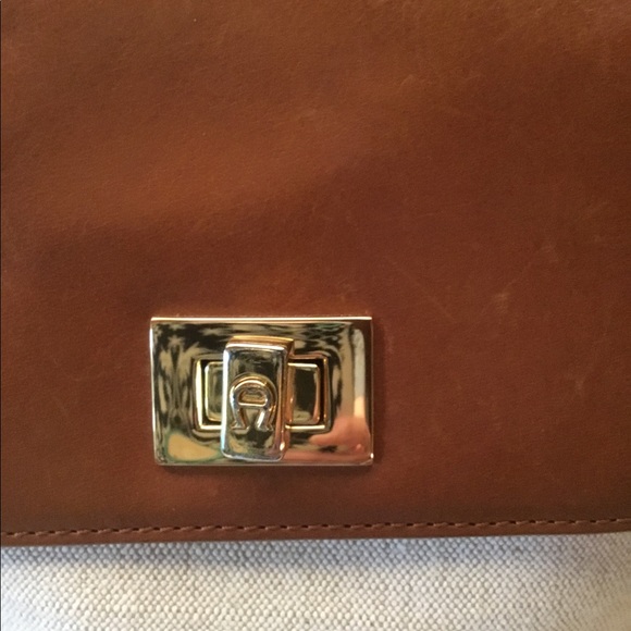 Etienne Aigner Brown and Cream Crossbody Bag - Picture 5 of 8